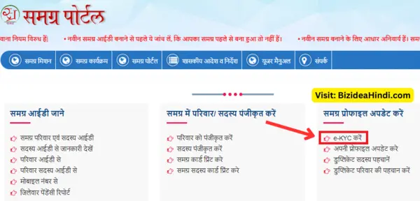 Home 6 samagra id ekyc kare